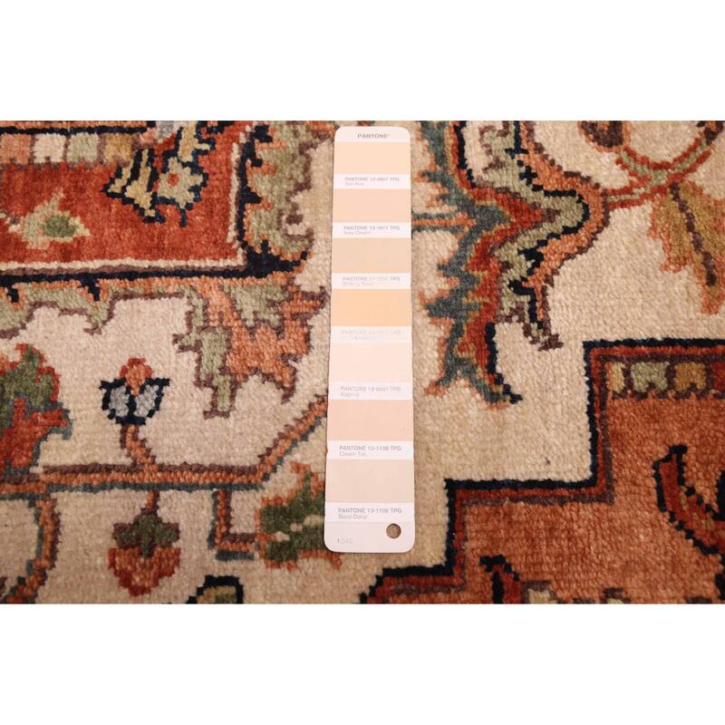 ECARPETGALLERY Hand-knotted Jules Sultane Ivory Wool Rug - 7'11 x 9'11