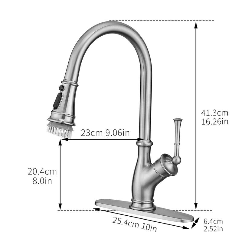 Pull Down Single Handle Kitchen Faucet