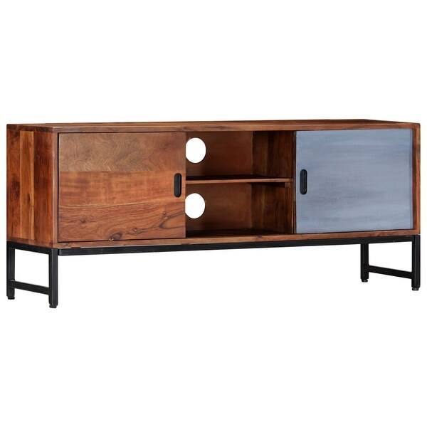 vidaXL TV Cabinet 47.2"x11.8"x19.2" Solid Acacia Wood. Opens flyout.