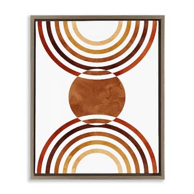 Stupell Boho Earthy Arches Framed Floater Canvas Wall Art Design by Lil' Rue