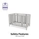 preview thumbnail 9 of 32, Little Seeds Crawford Curved Post 3-in-1 Crib