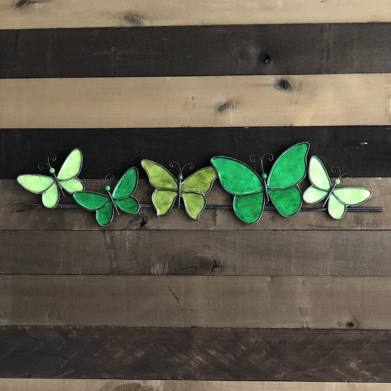 Butterflies On A Wire Wall Decor Brown (m2020 br)