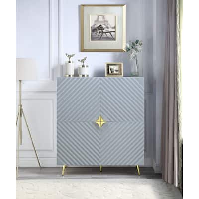 Modern Glossy Accent Cabinet with Stylish Design for Home Enhancement