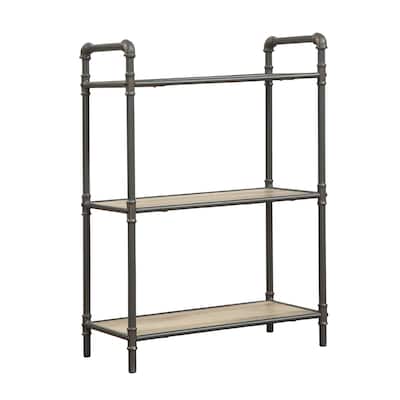 3 Tier Bookshelf with Metal Steel Tube