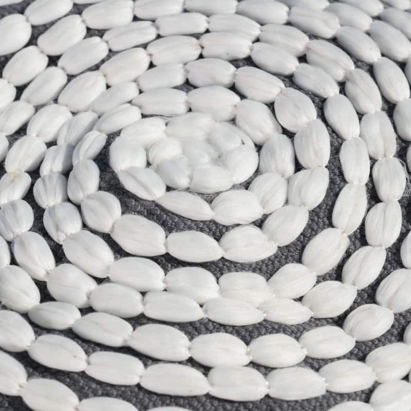 Modern Design Water Resistant Handcrafted Cylindrical Pouf，Softness And Comfort