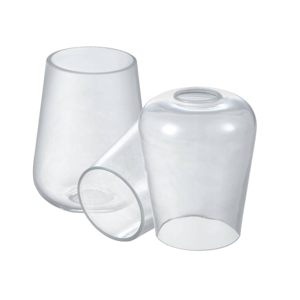 Aspen Creative 23655-60-3 Replacement Clear Vanity/Sconce/Pendant Glass Shade,3 Pack.