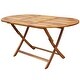 vidaXL Outdoor Dining Set 7 Piece Folding Solid Eucalyptus Wood Garden Patio - Thumbnail 1
