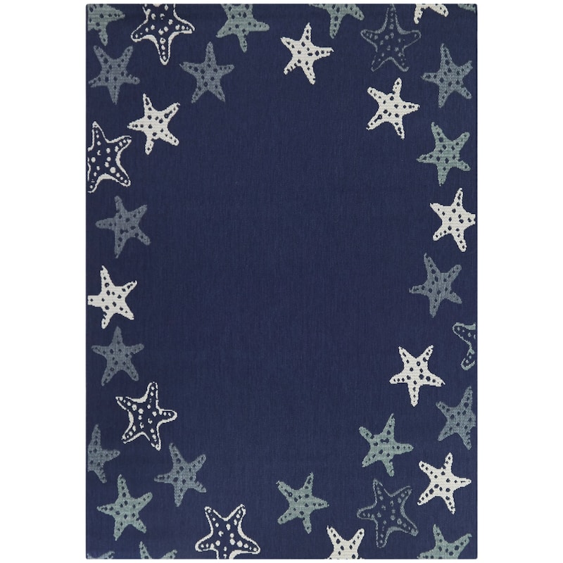 Jan Coastal Starfish Indoor/Outdoor Area Rug