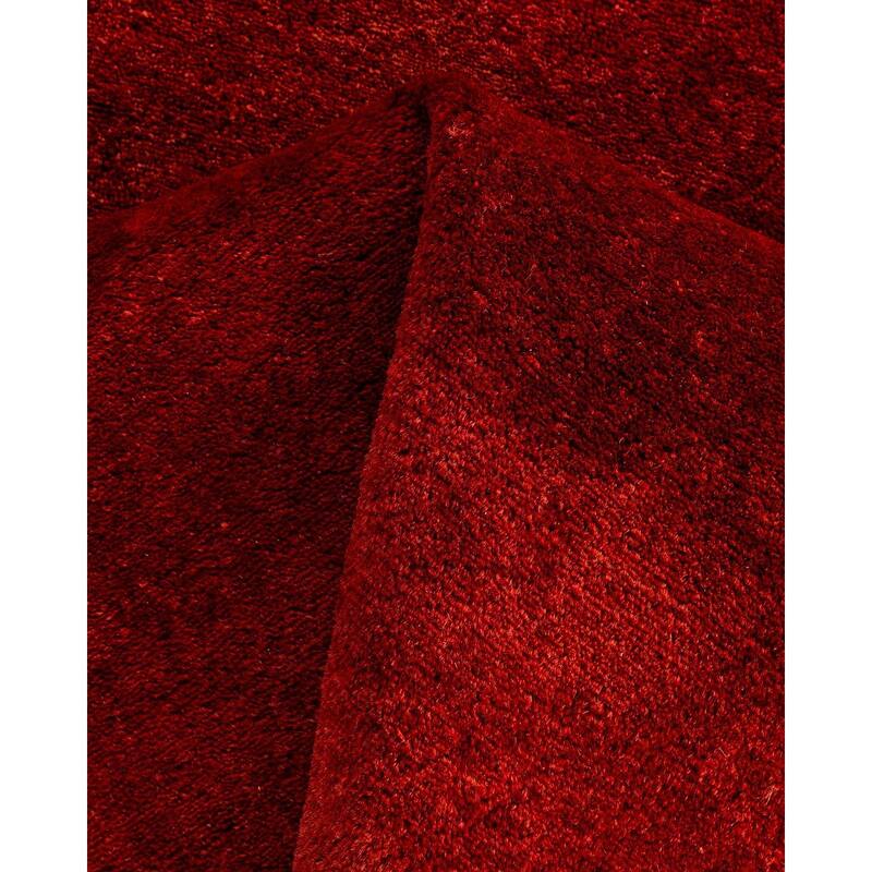 Contemporary Overdyed Wool Hand Knotted Runner - 2' 7" x 7' 10"