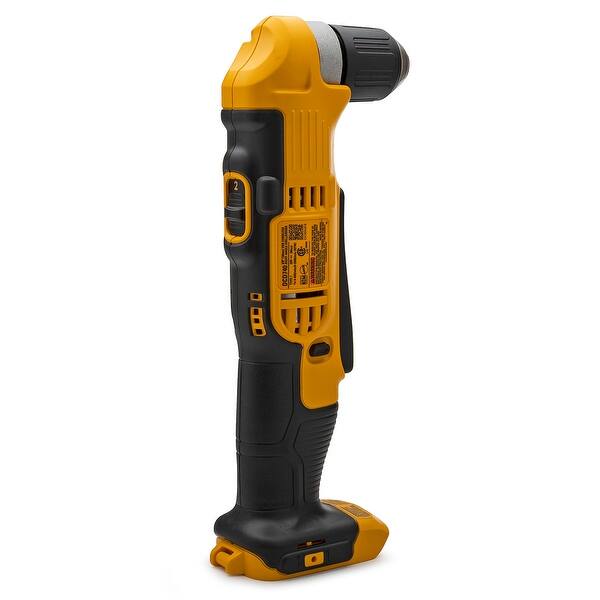 Shop Dewalt 20v Max Lithium Ion Cordless Right Angle Drill 3 8 Inch Overstock 30792847