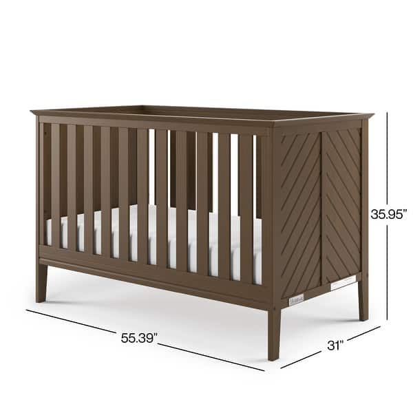 dimension image slide 1 of 6, Child Craft Atwood 3-in-1 Convertible Crib - N/A