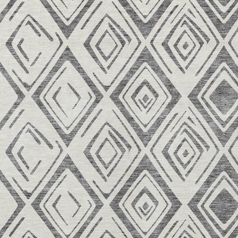 HomeRoots Geometric Transitional Rectangle Outdoor Rug