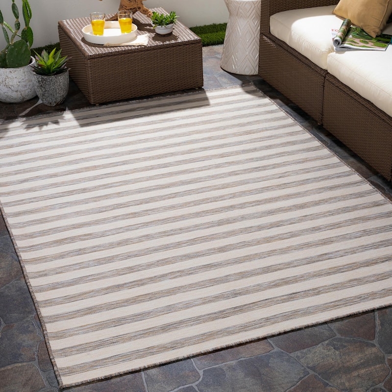 Kermie Country Stripe Indoor / OutdoorArea Rug