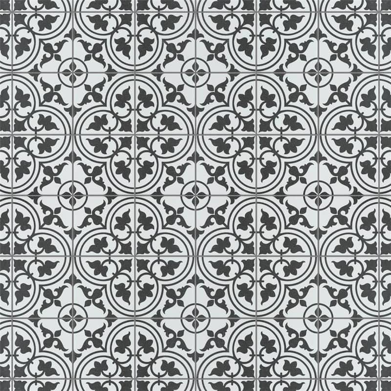 Merola Tile Harmonia Classic White 13" x 13" Ceramic Floor and Wall Tile