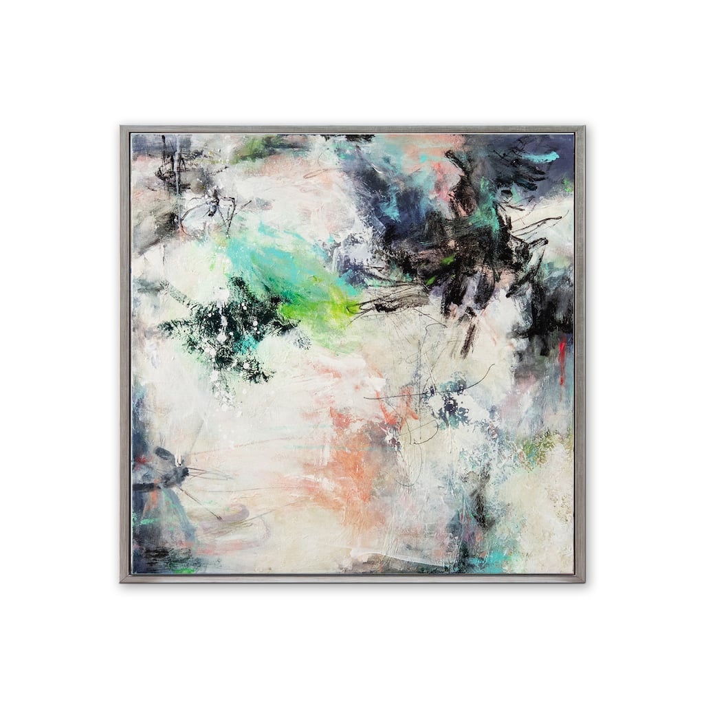 Midnight and Lace' Framed Canvas Wall Art by Patricia Schwimmer