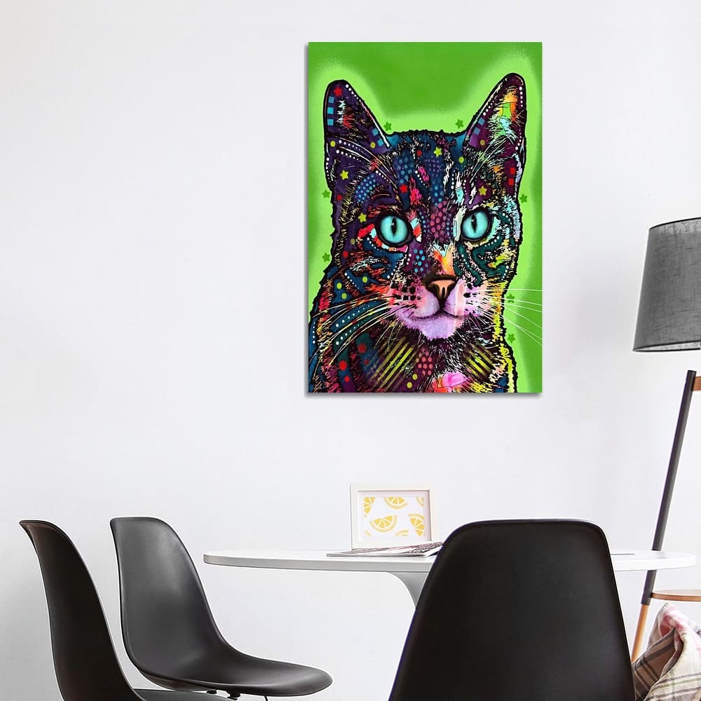 iCanvas "Watchful Cat" by Dean Russo Canvas Print