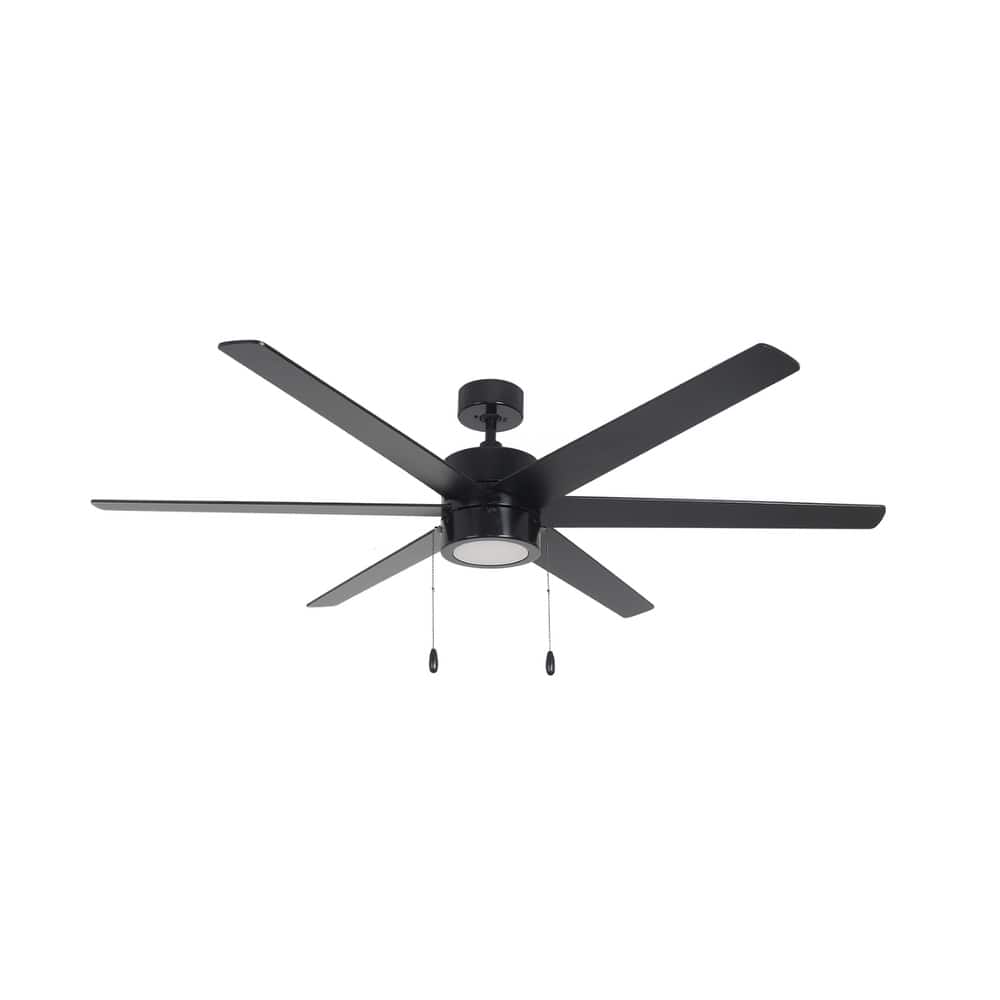60" Aldea X 6-Blade Ceiling Fan Oil Rubbed Bronze Finish with Integrated LED Light
