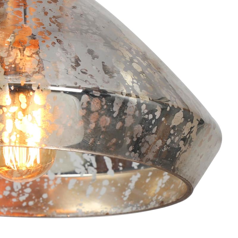 Flyn Modern 3-Light Cluster Pendant Light Glass Chandelier for Dining Room - D 17.7" x H 6.3"