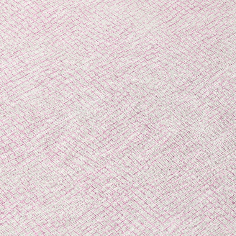 Machine Washable Indoor/ Outdoor Solid Causal Chantille Rug