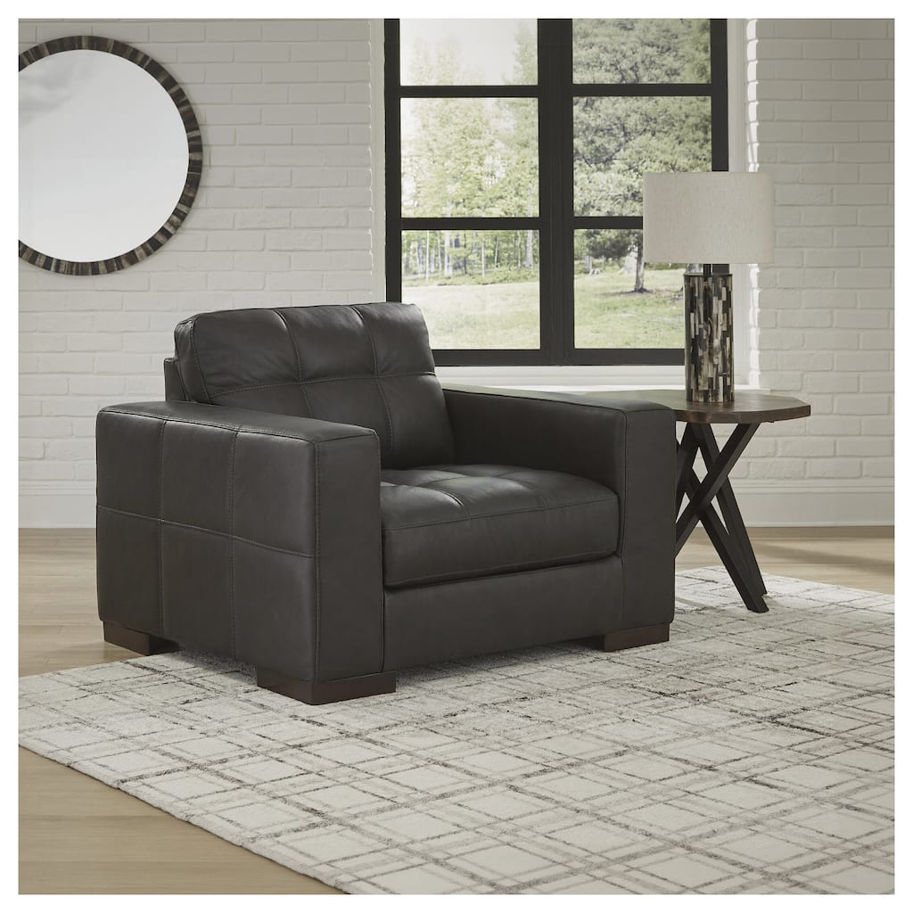 Signature Design by Ashley Luigi Thunder Oversized Chair - 50"W x 41"D x 35"H