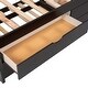 preview thumbnail 38 of 37, Twin Size Wooden Daybed with 2 Drawers and Trundle for Kids Teens