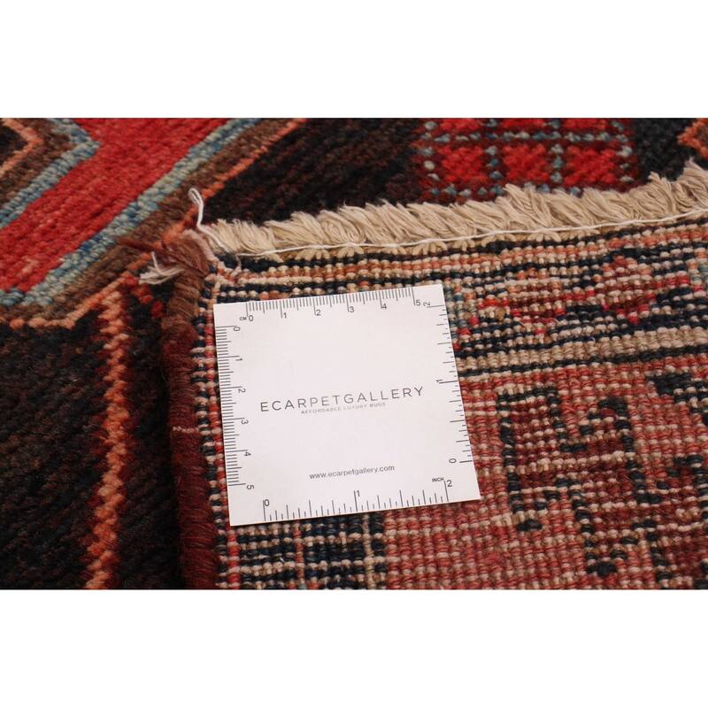 ECARPETGALLERY Hand-knotted Konya Anatolian Black, Red Wool Rug - 4'2 x 9'6