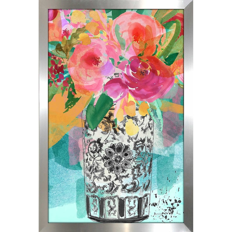 "Colorful Flower Vase" by Jodi Print on Acrylic