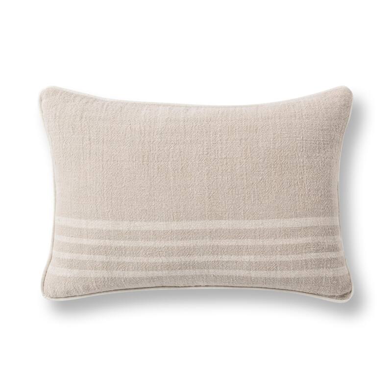 Villa by Classic Home Newport Linen Fabric Throw Pillow