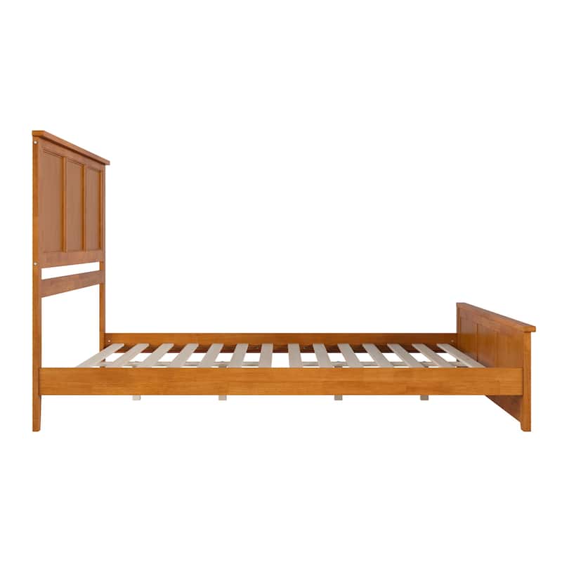 Madison Wood Low Profile Platform Bed with Matching Footboard
