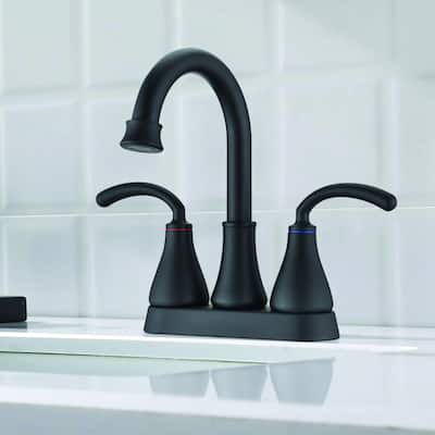 Topcraft 2-Handle Bathroom Sink Faucet with Pop-Up Drain