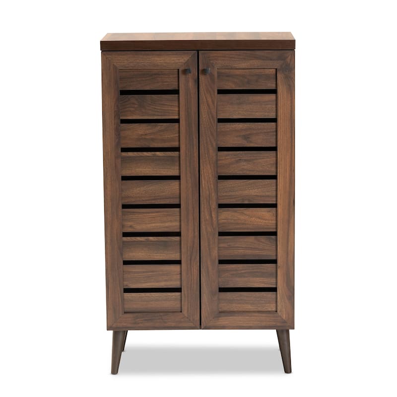 Salma Modern and Contemporary 2-Door Shoe Storage Wood Cabinet