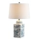 preview thumbnail 1 of 9, Cary 24.5" Chinoiserie LED Table Lamp, Blue/White by JONATHAN Y Blue/White