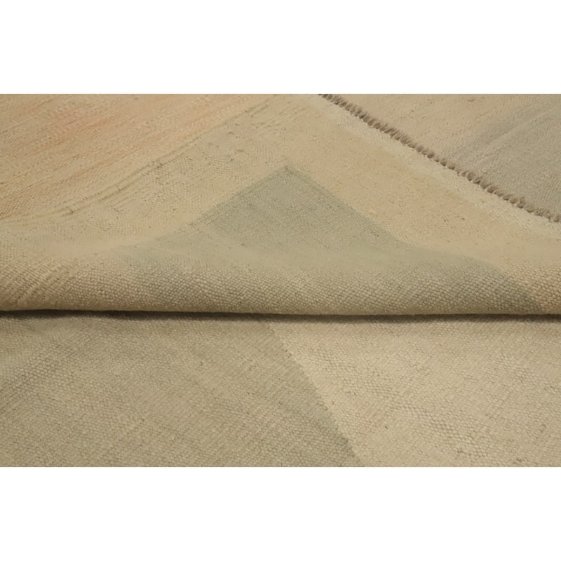 Hand Woven Southwestern Wool Multi-Colored Geometric Area Rug - 12' 9'' X 9' 10''