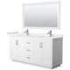 Option White / White Quartz Top / Brushed Nickel Hardware