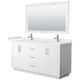 Option White / White Quartz Top / Brushed Nickel Hardware