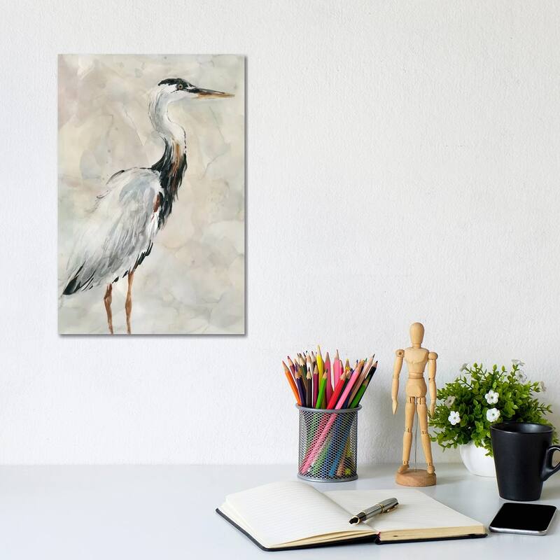 iCanvas "Crane at Dusk I" by Carol Robinson Canvas Print - 12x8x0.75