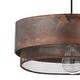 preview thumbnail 11 of 11, Geralyn River of Goods Oxidized Copper-Colored Round-Shaped Pendant Lamp - 12" x 12" x 6"/65"