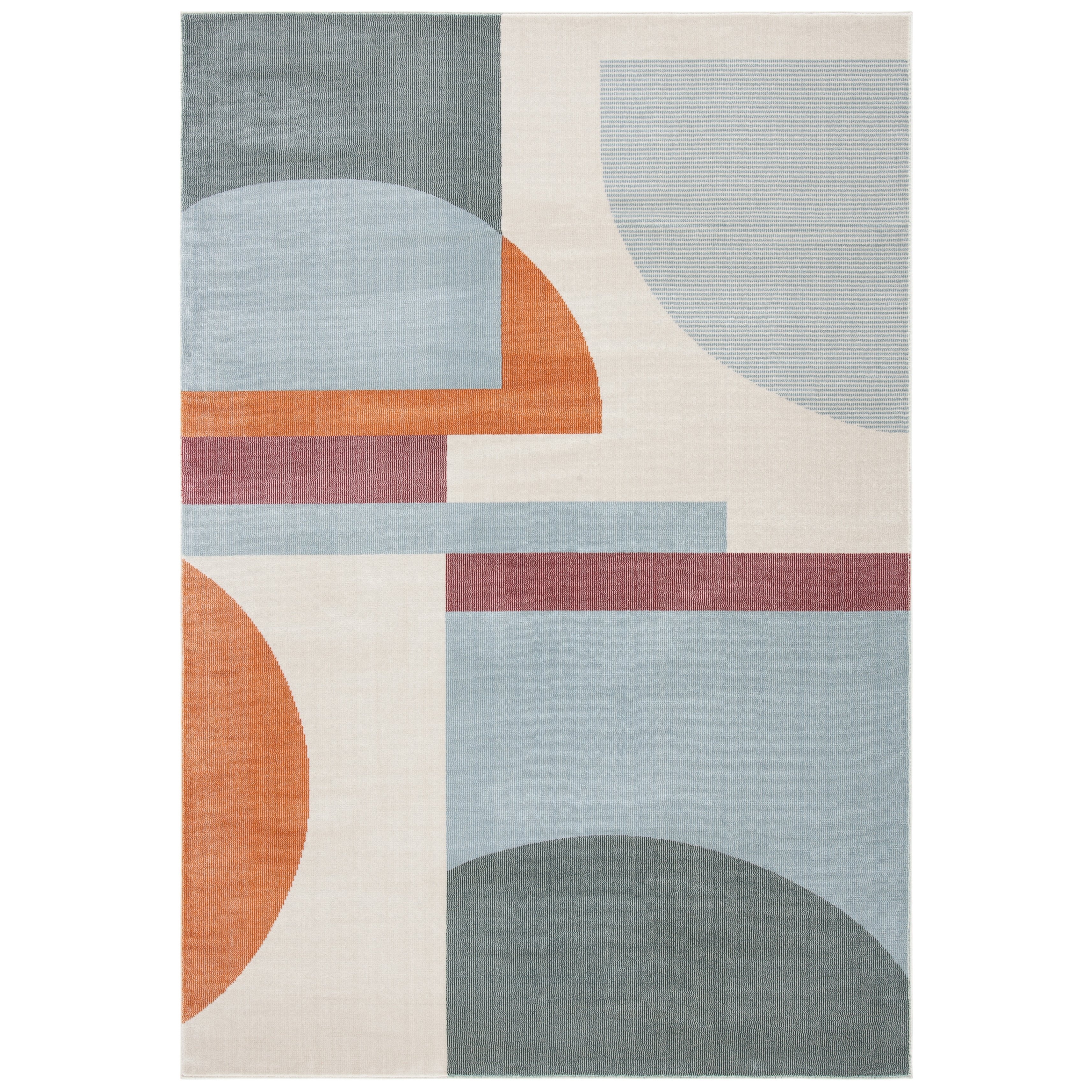 Charcoal Grey SAFAVIEH Orwell Collection ORW304F Mid-Century Modern Abstract Non-Shedding Living Room Bedroom Runner 2'2 x 11' 