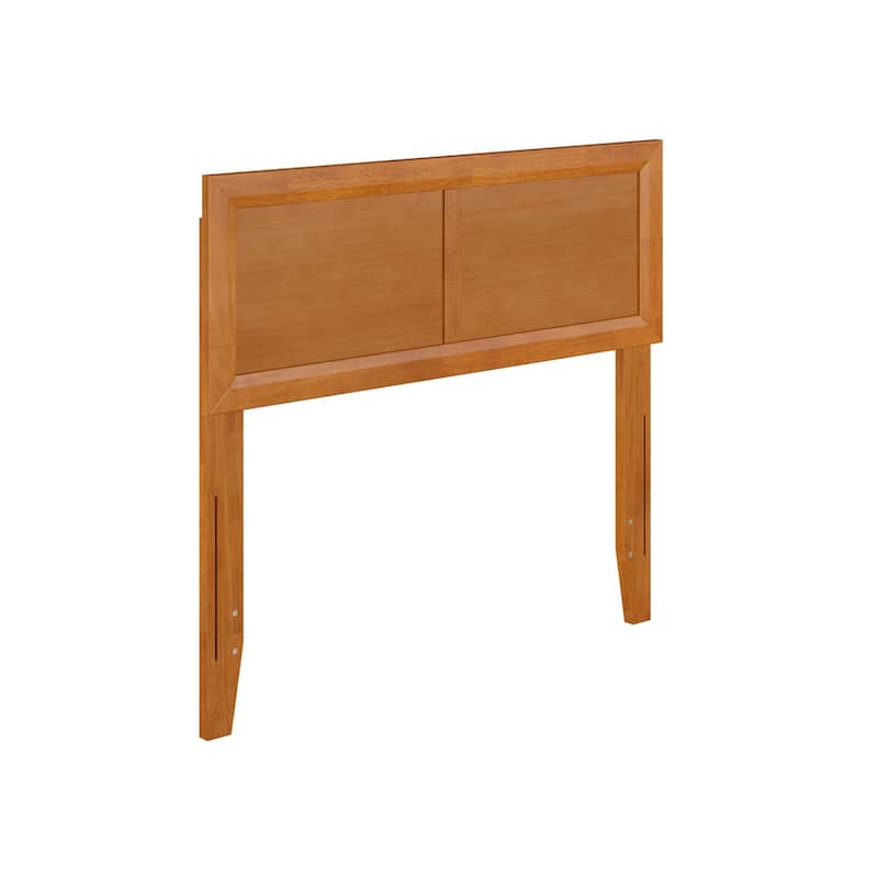 Twin Solid Wood Headboard in Light Toffee with Clean Panel Design and Modern Classic Look