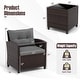 preview thumbnail 40 of 81, Costway 3PCS Patio Rattan Furniture Set Cushioned Conversation Set - See Details