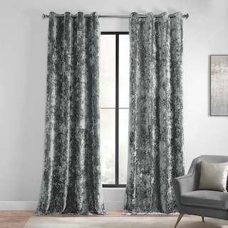 Exclusive Fabrics Lush Crush Velvet Curtains - Grommet Room Darkening Curtain for Bedroom & Living Room (1 Panel)