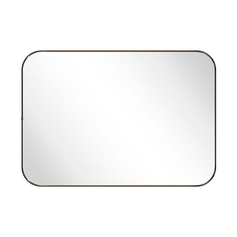 TEHOME Lucia Contemporary Rounded Rectangle Bathroom Vanity Mirror