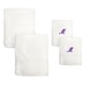 preview thumbnail 21 of 27, Sweet Kids 2-piece White Turkish Cotton Bath and Hand Towel Set with Lavender Purple Monogrammed Initial white/purple m
