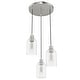 preview thumbnail 14 of 15, Hunter Lochemeade 3 Light Cluster Ceiling Pendant - Kitchen Island, Dining Table - Modern Farmhouse, Industrial, Contemporary