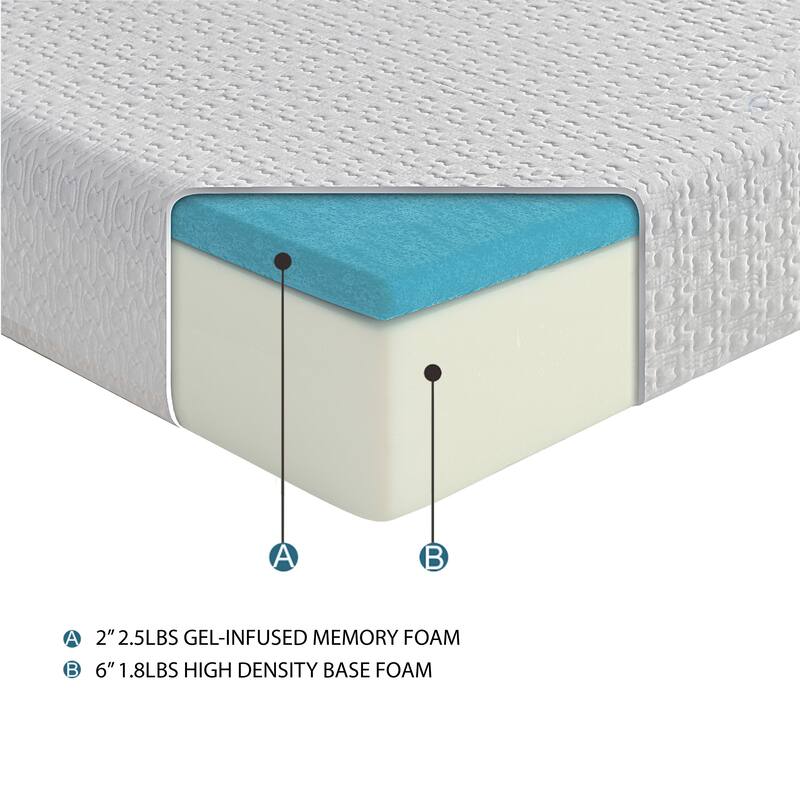 Nightheron 8-Inch Cool Gel-Infused Memory Foam Mattress