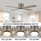 preview thumbnail 4 of 32, MLiAN 48" DC Flush Mount Ceiling Fan with Light Kit and Remote Control