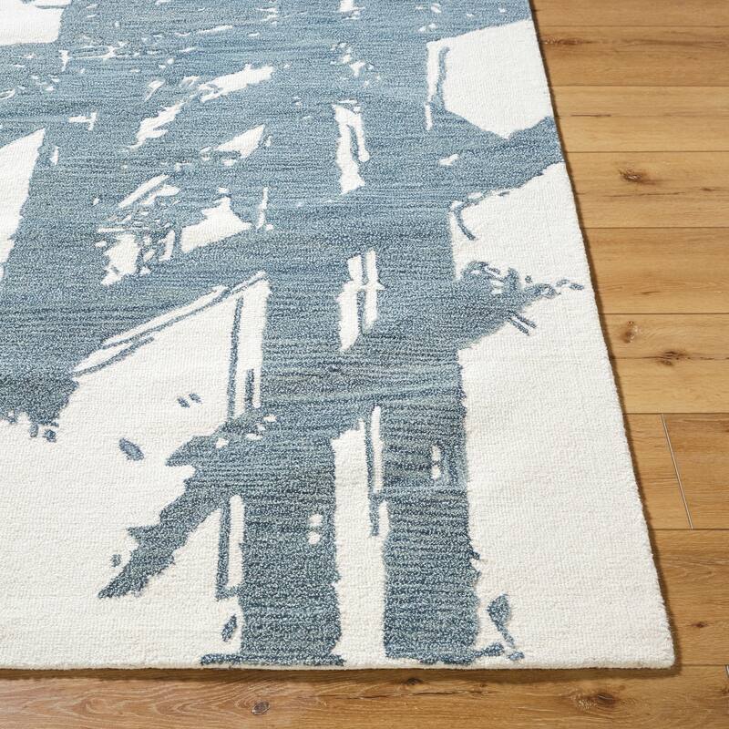 Jarrod Casual Abstract Wool Area Rug