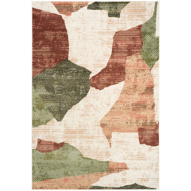 Nourison Nordic Indoor only Abstract Area Rug - 4' x 6' - Beige/Multicolor