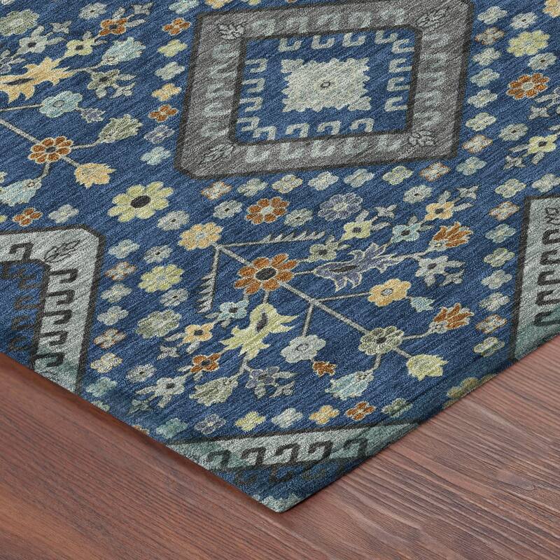 Machine Washable Indoor/ Outdoor Boho Milli Chantille Rug