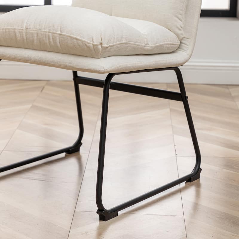 Roundhill Furniture Milos Upholstered Dining Chairs, Set of 2 - N/A